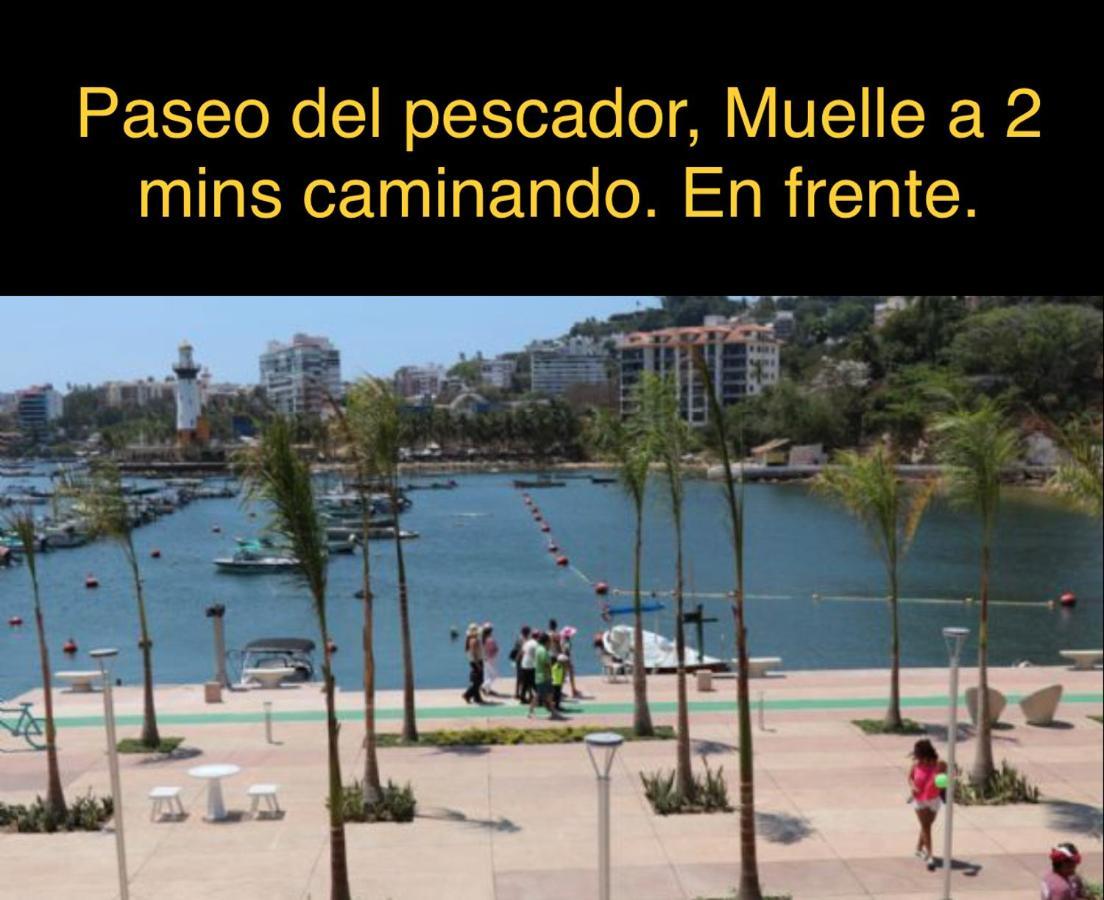 Departamento Sobre Costera, 1Min La Quebrada, 3M Playas Y Yates Apartment Акапулко Екстериор снимка